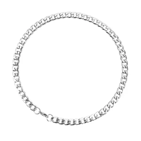 Wholesale Titanium Steel NK Chain Necklace Men's Cuban Link Fashion Jewelry Trendy Stainless Steel Bracelet Polished Craft Personalized