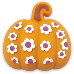 Halloween [chrysanthemum pumpkin-z] silicone beads