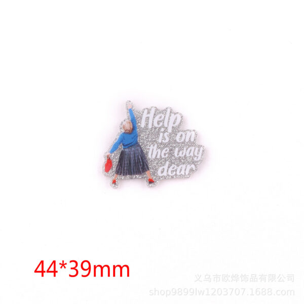 Wholesale New loose powder cross-border cartoon organ medical love bag jewelry acrylic cute DIY patch accessories