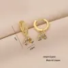 Wholesale Ion Plating (IP) Real Gold Plated Rainbow Moon Cherry 304 Stainless Steel Retro Classic Style Waterproof Non Tarnish Charm Sleeper Hoop Earrings Drop