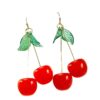 Wholesale Cross-border Hot Selling Japanese and Korean Sweet Cute Fruit Cherry Cherry All-match High Earrings INS Creative Earrings