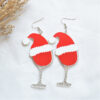 oly-f482ea3de0792c1430da9e4e193238f7 Wholesale Christmas dress long car snowman bottle old man earrings