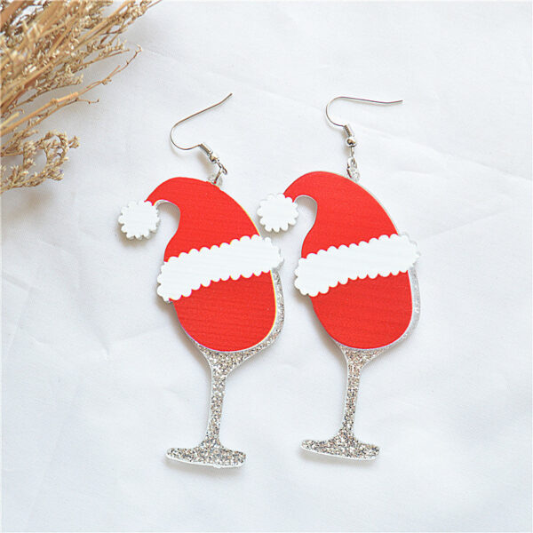 oly-f482ea3de0792c1430da9e4e193238f7 Wholesale Christmas dress long car snowman bottle old man earrings