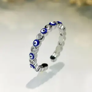 Silver-A429-2 Sapphire / Blue