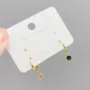 Wholesale Fashion Round Copper Drop Earrings Plating Inlay Zircon Copper Earrings 3 Pairs