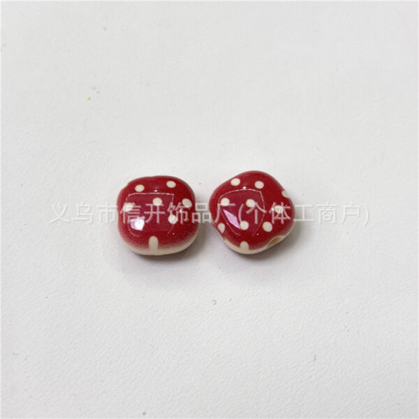 Wholesale Through-hole fruit-print mini steamed bun beaded