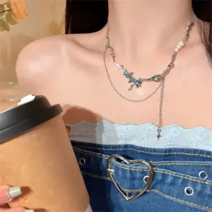 Blue Necklace D02
