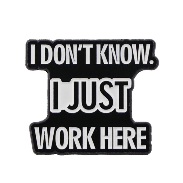 Wholesale Inspirational Quotes Series English Brooch Metal Accessories