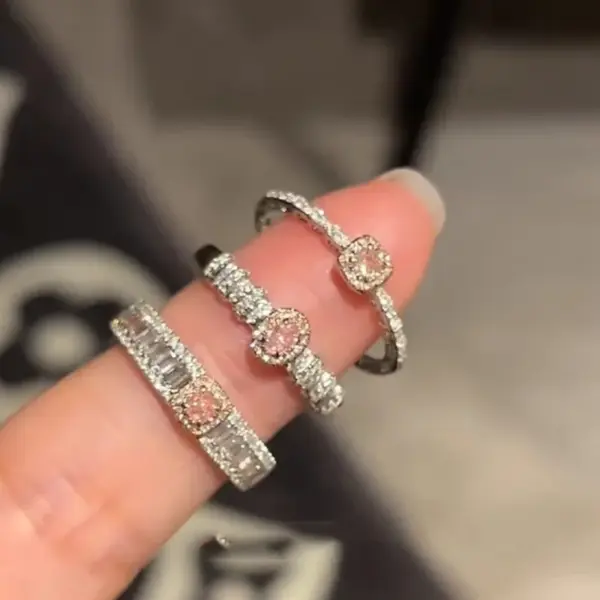 Wholesale Geometric 925 Sterling Silver Copper Lady Open Rings Rings