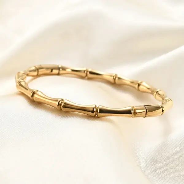 Wholesale Solid Color 304 Stainless Steel Simple Style Bangle