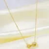Wholesale Jewelry Simple Style Infinity Titanium Steel Zircon Inlay Pendant Necklace