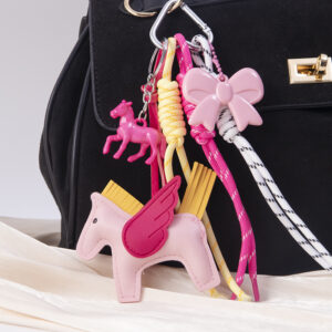 Pink pegasus + 3 miu lanyards + pink horse + pink bow