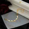 Wholesale PVD Coated 18K Gold Plated 304 Stainless Steel Simple Style Waterproof Non Tarnish 304 Stainless Steel Bracelets