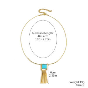 N2503-6 tassel turquoise