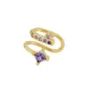 Wholesale Fashion Geometric Copper Plating Zircon Ear Clips 1 Piece