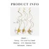 Wholesale 316L Stainless Steel Tortoise Starfish Conch Waterproof Non Tarnish Surgical Steel Marine Style Pendant Necklace For Women's