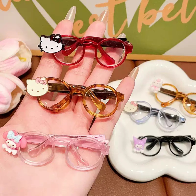 Wholesale Cartoon Cute Small Glasses Frame Hairpin Card Doll Aessory Chilen's Hairpin