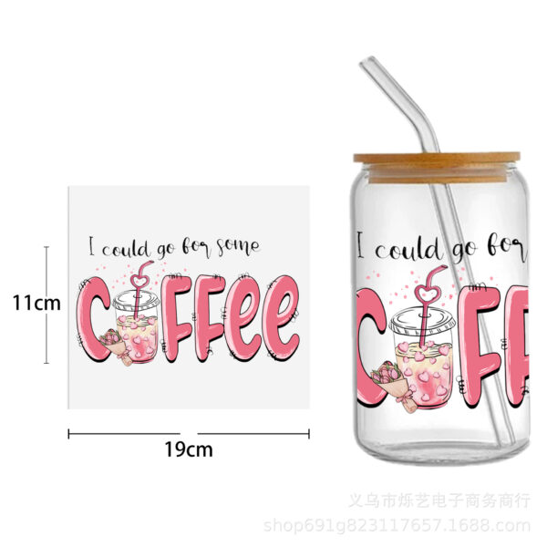 Wholesale Halloween Skull Milk Tea Coffee 16oz Cup UV DTF Wraps