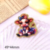 Wholesale New loose powder cross-border cartoon bear and dog cute jewelry acrylic pins, adorable DIY patch accessories
