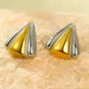 Wholesale Simplified Geometry Triangle Stainless Steel Earrings Fashionable Elegant Ladies Jewelry Graduation Gift Metal Style Unisex