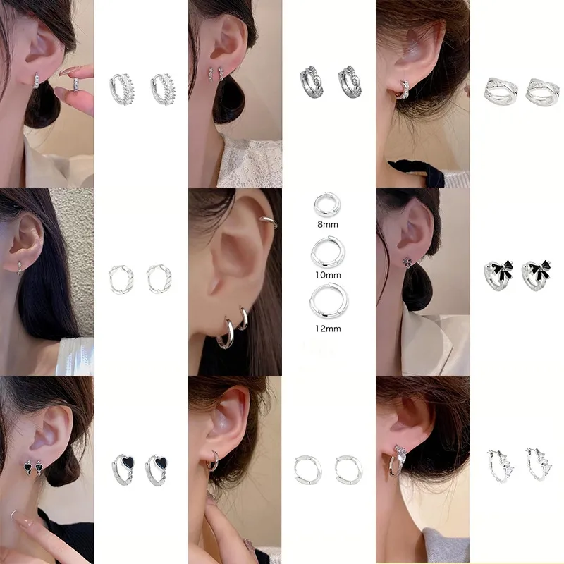 Wholesale 1 Pair IG Style Geometric Plating Inlay Copper Zircon Earrings