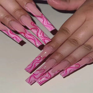 Wholesale European and American Style Extra Long Simple Wearable Nails Removable Nails