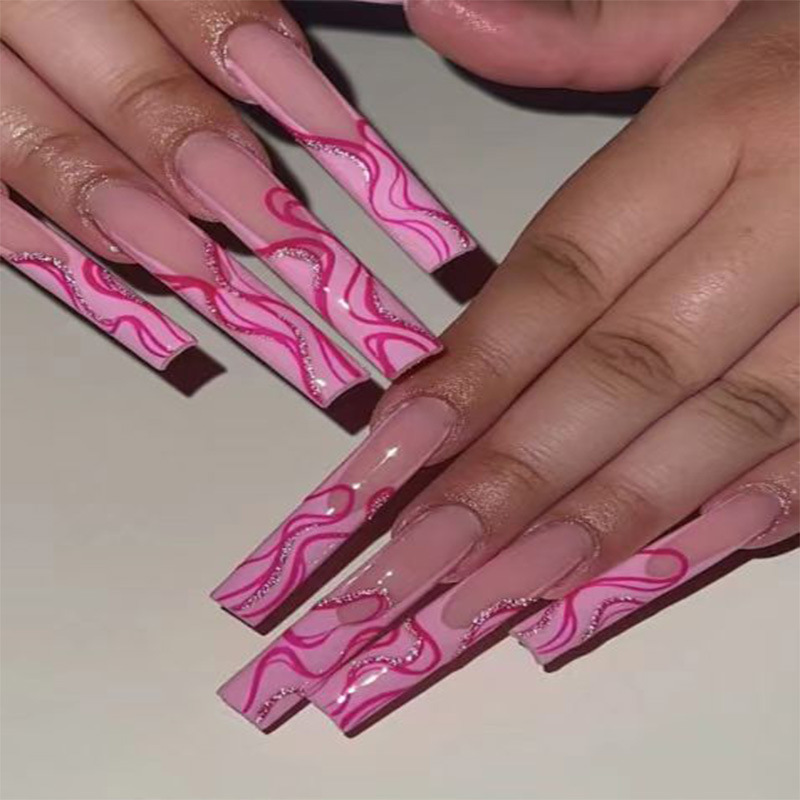 Wholesale European and American Style Extra Long Simple Wearable Nails Removable Nails