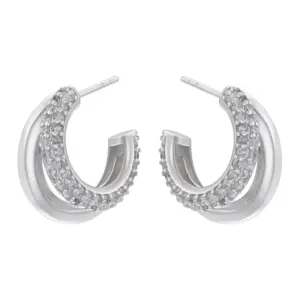 Ve1209 White Gold Color Multi-Layer C- Shaped 1 Pair