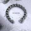 Wholesale Stainless Steel Leopard Bracelet Men's Titanium Steel Bracelet Cast Bracelet Retro Hip Hop Bracelet CE351