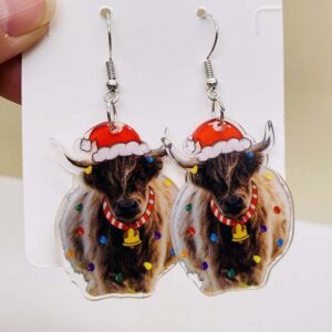 Creative Acrylic Earrings for Christmas - 08