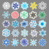 Wholesale 50pcs/pack snowflake graffiti winter small fresh DIY luggage stickers