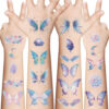 Wholesale Cross-border New Cartoon Ins Butterfly Series Tattoo Sticker Waterproof Party Gift Funny Fun Face Sticker