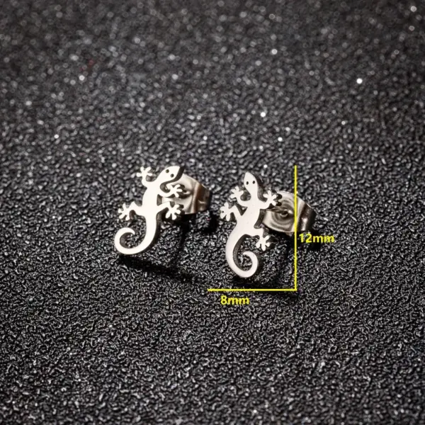 Wholesale PVD Coated 18K Gold Real Gold Plated Animal 304 Stainless Steel Cute Waterproof Non Tarnish Ear Studs