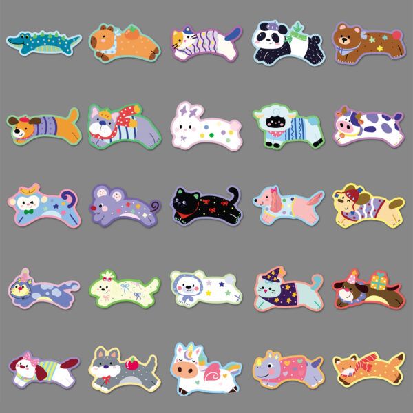 oly-f5298d72e715068e2335c10b00a4d9b9 Wholesale 50pcs Running Animal Graffiti Stickers