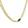 PVD Coated Real Gold Plated 18K Gold Geometric 304 Stainless Steel Fashion Waterproof Non Tarnish Bracelets Necklace