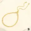 Wholesale Retro Simple Style Round Copper 18k Gold Plated Zircon Bracelets In Bulk