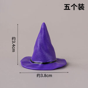 5 PVC purple hats