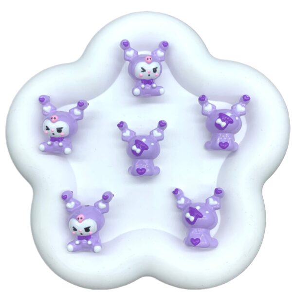 Wholesale Purple Black Series Cartoon Beads