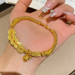 S710 Gold - Money Coil Gourd Bracelet