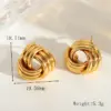 Wholesale 1 Pair Casual Simple Style Artistic Irregular Geometric Heart Shape Plating 304 Stainless Steel 18K Gold Plated Ear Studs