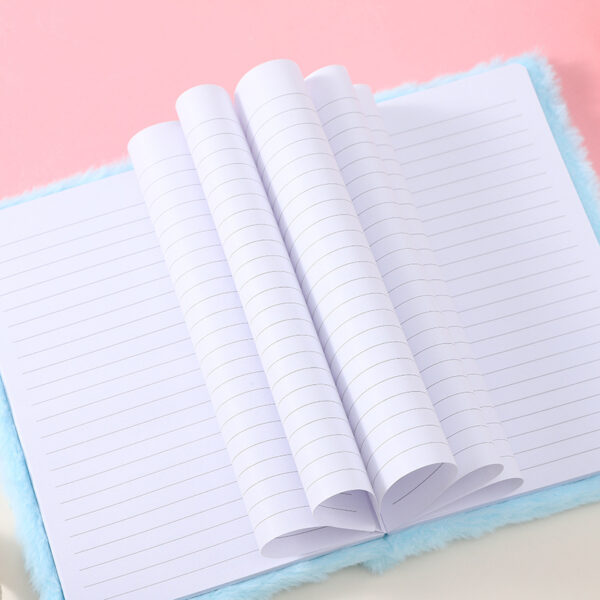 Wholesale Plush Hardcover Pocket Book Cute Cartoon Bear Plush Book Portable Notepad