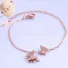Wholesale Korean Butterfly Titanium Steel Anklet