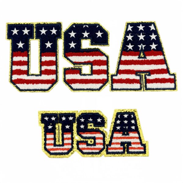 oly-f54b719eaed760bf4957fbfe1b5f1698 Wholesale In-Stock Chenille Independence Day Letter Patches Badges Patches Clothing Aessories Towel Embroidery Aessories Manufacturer