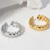 Wholesale Jewelry Fashion Geometric 304 Stainless Steel 18K Gold Plated Plating Stainless Steel Rings