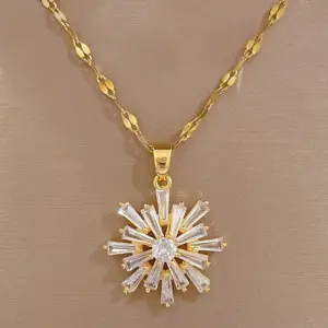 D125 Necklace [Titanium Steel Chain Copper Pendant]]