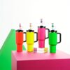 Wholesale straw cap color resin dust plug Straw Tube Cap OLY Exclusive
