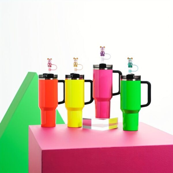 Wholesale straw cap color resin dust plug Straw Tube Cap OLY Exclusive