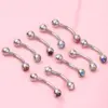 Wholesale Fashion Rhombus Stainless Steel Rhinestones Ear Studs 1 Piece