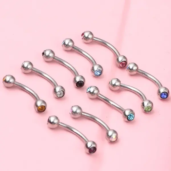 Wholesale Fashion Rhombus Stainless Steel Rhinestones Ear Studs 1 Piece