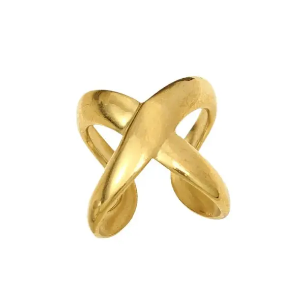 Wholesale Jewelry Classic Style Geometric 304 Stainless Steel Plating Open Rings